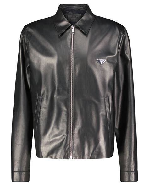 prada lederjacke herren|Lederbekleidung für Herren .